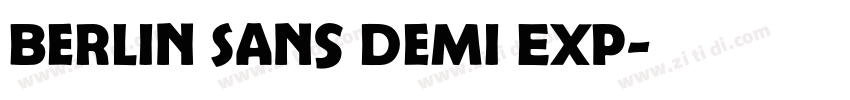 Berlin Sans Demi Exp字体转换